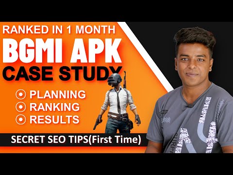 🔥BGMI APK Case Study 🔥 Ranked in 1 Month | Secret SEO Tips