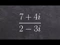 Complex Number Operations and Simplifications