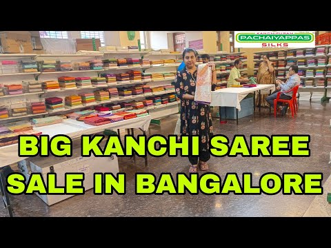 BIG ಕಂಚಿ ಸೀರೆಗಳ ಸೇಲ್ ಹಾಕಿದ್ದಾರೆ l Pachaiyappas Kanchi Saree in Bangalore l #bengaluruvlogsinkannada