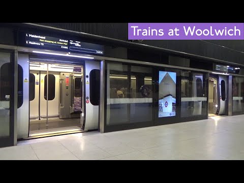 Elizabeth line: Trains at Woolwich