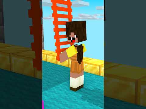 CUTE SQUIDGAME @Aphmau VS NOOBGIRL - LADDER MASTER BOYFRIEND CHALLENGE #shorts #minecraft #aphmau