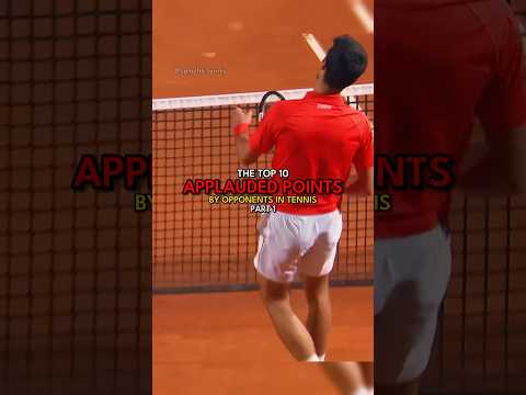 Top 10 applauded points by opponents in Tennis | Part 1