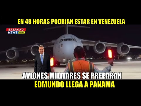 EDMUNDO aterriza en PANAMA ante la presencia de AVIONES de COMBATE