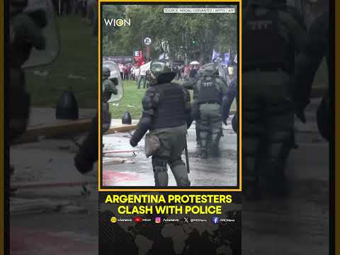 Argentina Protesters Clash With Police | WION Shorts