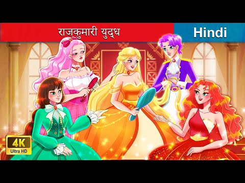 राजकुमारी युद्ध 👸🏻 Princess War in Hindi 🌜 Hindi Stories | @woafairytales-hindi