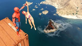 GTA 5 Spider-Man Ragdolls Compilation 18 (Funny Video)