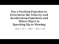 Particle Motion and Functions