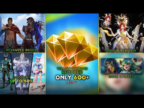 NERF PROMO DIAMOND, BIG DISCOUNT SKINS, ANGELA NEW SKIN, REVAMPED BRODY - Mobile Legends: Bang Bang