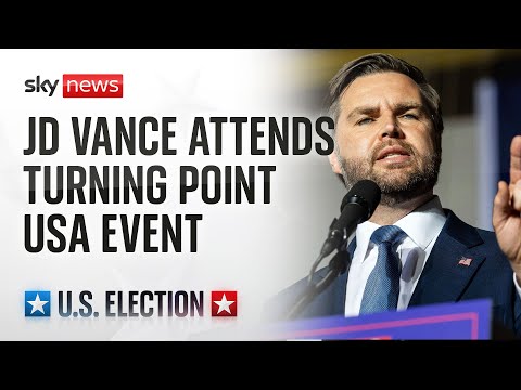 Watch live: JD Vance participates in a Turning Point USA event in North Carolina