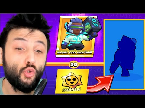 Tek Seferde BÜTÜN BRAWL PASS'i AÇTIM 😎 Brawl Stars