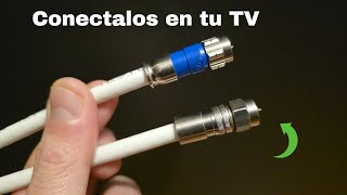 ¡Hace tu propia antena de bricolaje! y conéctala a tu TV