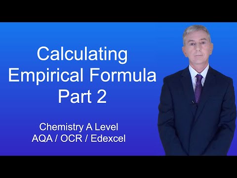 A Level Chemistry "Calculating Empirical Formula 2"