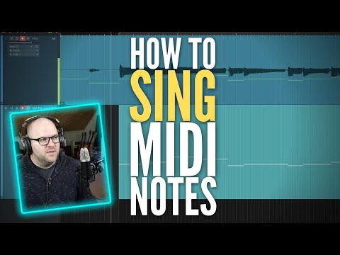 How to sing MIDI notes in #StudioOne