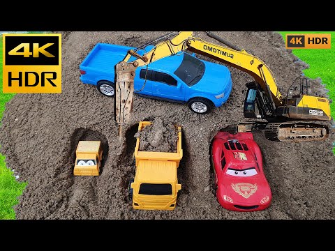 Mega RC Construction Site Action RC Excavator Dump Trucks Wheel Loader Dozer Tractors RC Vehicles