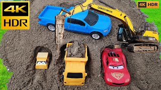 Mega RC Construction Site Action RC Excavator Dump Trucks Wheel Loader Dozer Tractors RC Vehicles