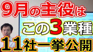 【保存版】9月は日米中央銀行が大きく動くか！恩恵大の3セクター　連想銘柄11社一挙公開