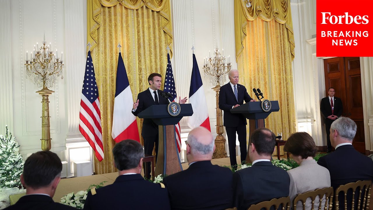 French President Macron Praises US-France Relationship, Joint Efforts To Combat Terrorism