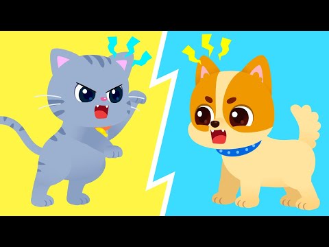 고양이와 강아지🐱🐶 | 야옹야옹~ 월월! 누가 최고일까?🐾 | 창작동요 | 어린이동요 | 동물동요 | 인기동요 | 로티프렌즈