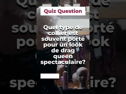 Quel type de collier est souvent porté pour un look de drag queen spectaculaire?