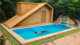 Building Luxury Dream Underground House And Underground Swimming Pool in 90Days