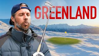 Arctic Golf Course with Icebergs and Boulders