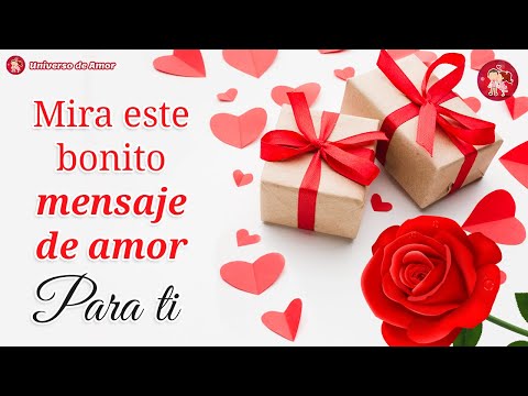 💝 En ti... encontré el amor de mi vida ¡TE AMO! ❤️🌹 Para ti este bonito mensaje de amor 🌹