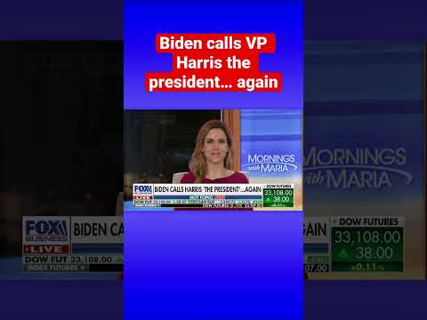 Biden mistakenly calls Kamala Harris ‘the president’ again #shorts