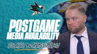 Postgame at VGK (12/23): Coach Warsofsky