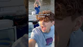 Stranded on a broken boat: