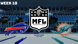 MFL Week 10 | Buffalo Bills @ Miami Dolphins | Madden 26 | Full Game Sim