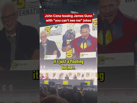James Gunn hates "you can't see John Cena" jokes #sdcc