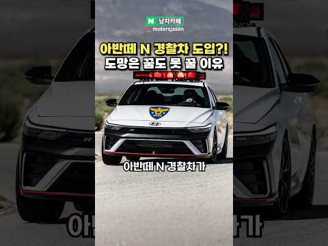 [실시간] 이제 아반떼 N 경찰차가 도입된다?!