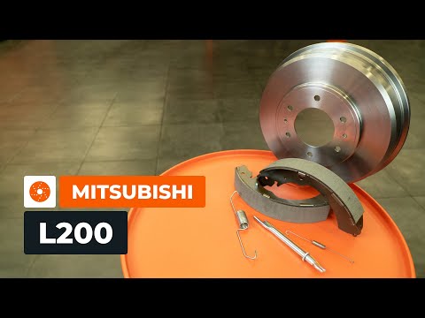 Como substituir os tambores e os calços dos travões traseiros no MITSUBISHI L200 KA [TUTORIAL]