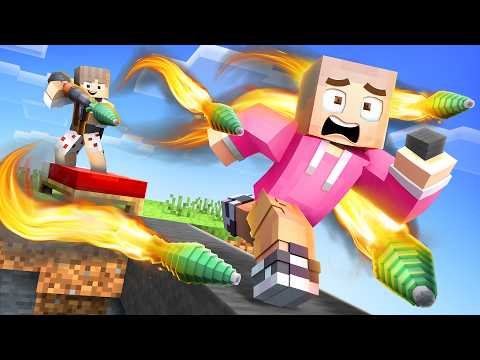 Minecraft Bedwars mit Raketenwerfern