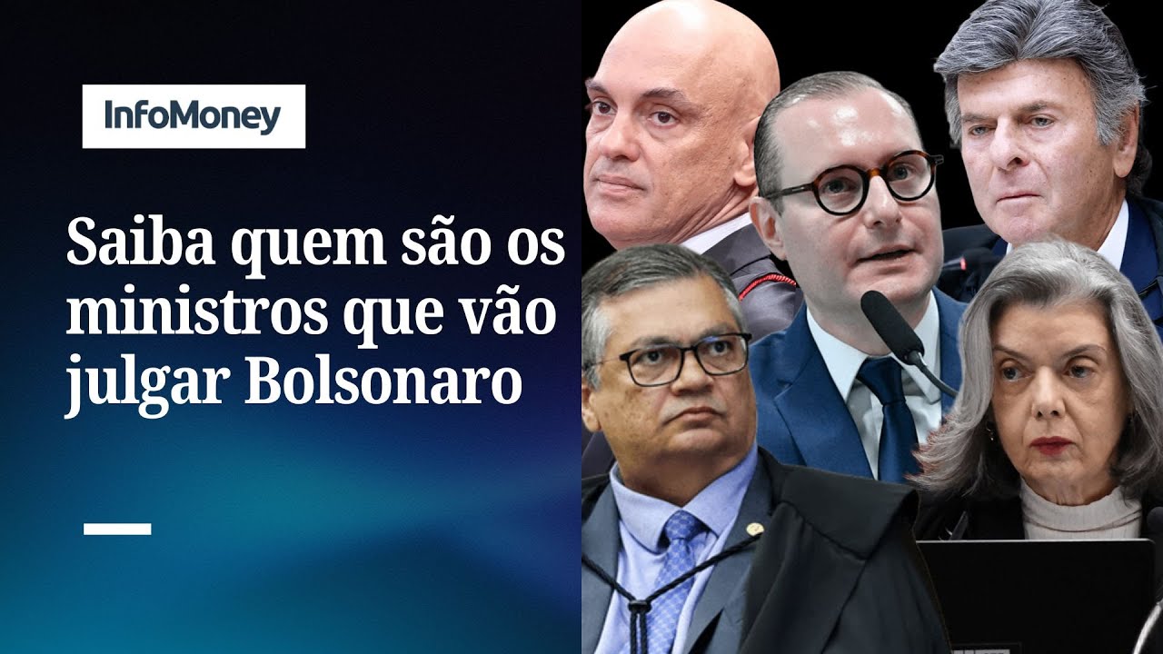 Trama golpista Veja quem são os ministros que julgam Bolsonaro | InfoMoney News