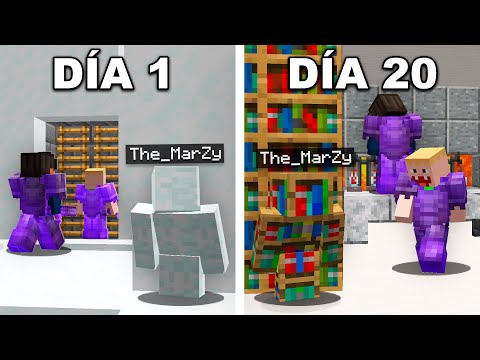 SOBREVIVÍ 20 DÍAS dentro de una BASE SECRETA de MINECRAFT