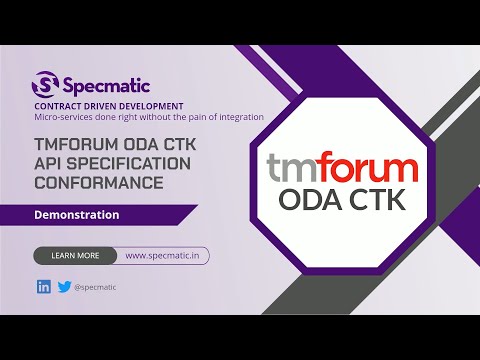 TMForum ODA CTK API specification conformance testing - Cypress vs
Specmatic showdown