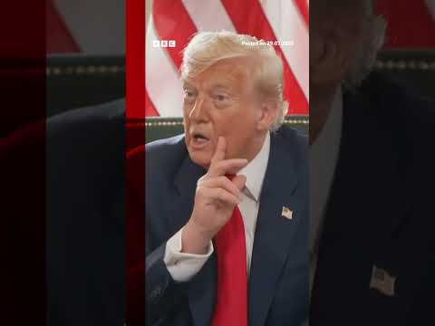Donald Trump says he never had the 'privilege' of going to Epstein's island. #DonaldTrump #BBCNews