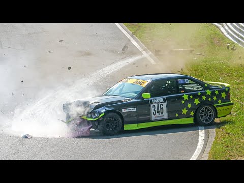 Nürburgring Crash BMW E36 - Fuchsrohre Nordschleife 31.08.2024