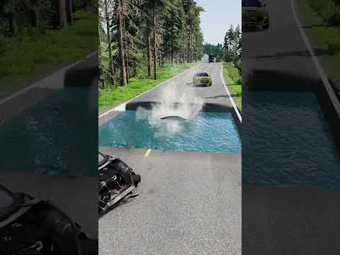 Cars vs Water pit - BeamNG.Drive