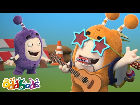 Banda de Música do Slick! 🎸 | MEIA HORA DE ODDBODS | Desenhos Animados Engraçados em Português