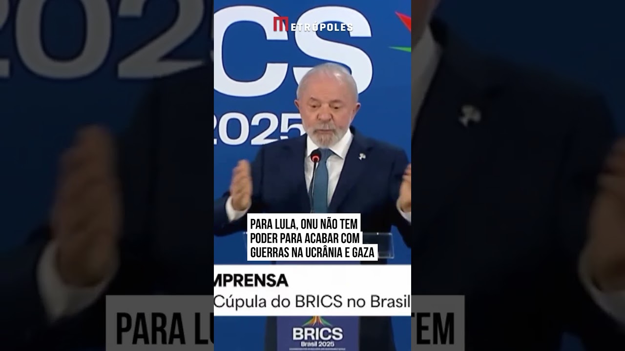 Para Lula ONU não tem poder para acabar com guerras na Ucrânia e Gaza
