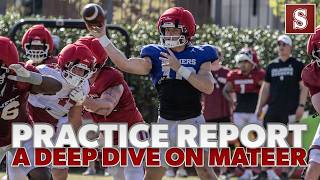 Practice Report: John Mateer's QB coach talks about his mechanics, mindset and confidence