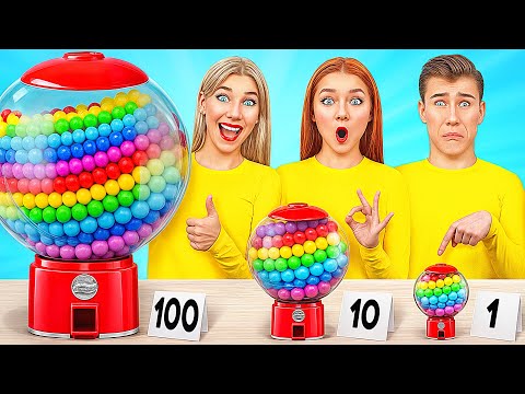 Provocarea 100 de Straturi de Mâncare | Rețete Haioase de Mâncare Multi DO Challenge