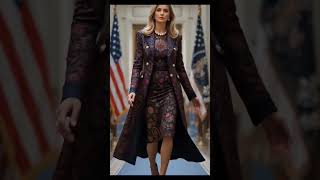 Melania Trump Walks In Like a Vogue Queen#wedding #love #melaniatrump