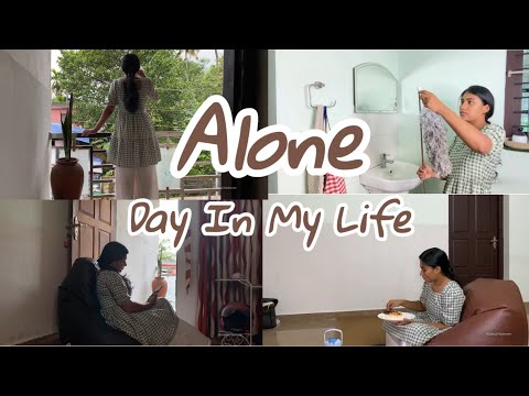 ഒറ്റക്കയാലും ചെയ്താലും തീരാത്ത  പണിയാ😃|| Alone day in my life ||Malayali Makeover