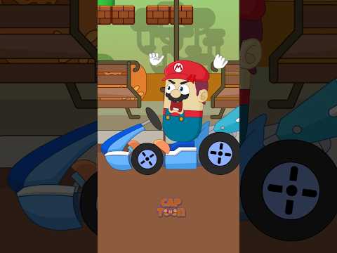 Mario's Car Won't Move #funnycartoon #animationmeme #supermario