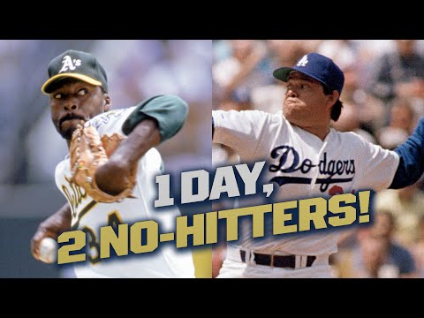 Dave Stewart, Fernando Valenzuela pitch no-hitters on the same day! (6/29/1990) | Classic Games