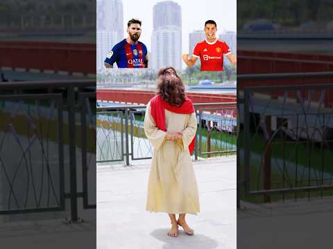 What If Jesus Had to Choose Between Messi and Ronaldo ⚽️🏆❤️ #Jesus #christ #God #Lightofchrist