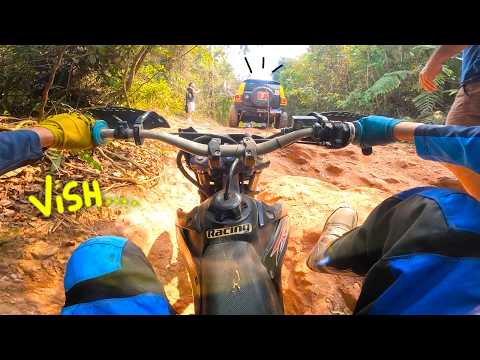 SOBREVIVENDO as minhas PRIMEIRAS TRILHAS DE MOTO !!
